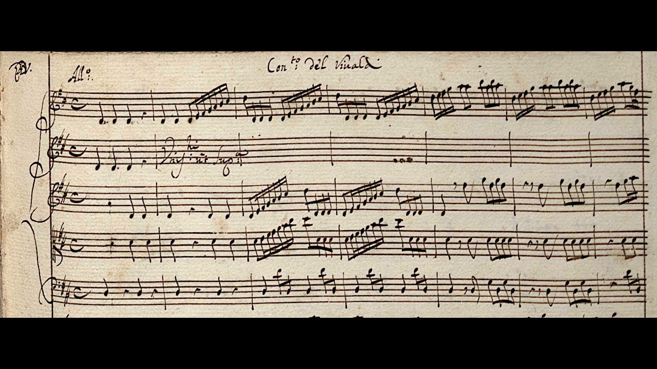 VIVALDI | Grosso Mogul | Concerto RV 208 in D major | Original manuscript