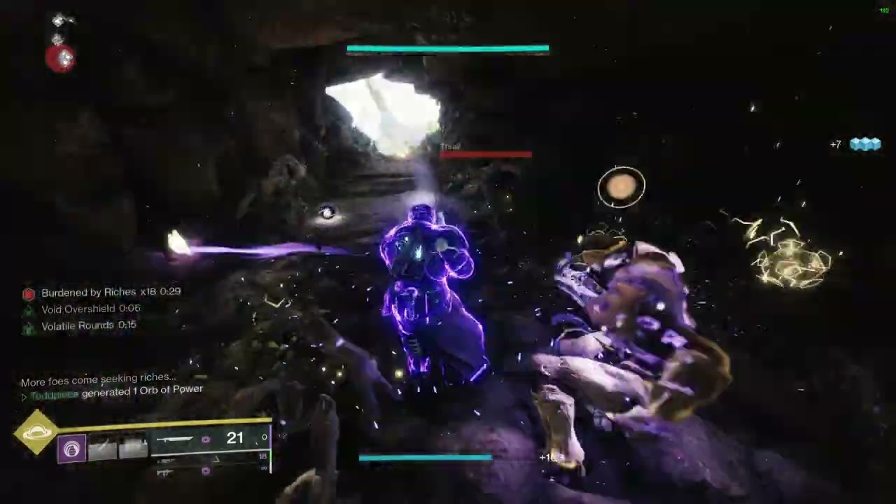 chain reaction + volatile flow