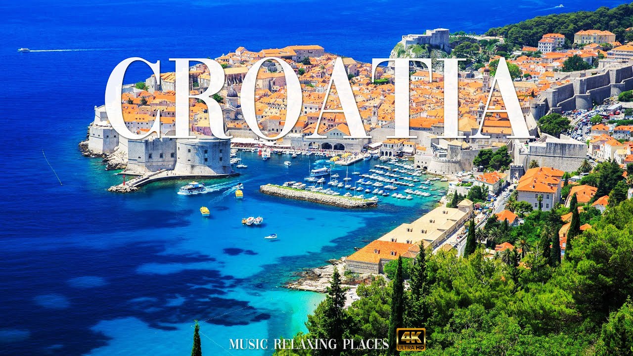 Croatia 4K - Beautiful Relaxing Music, Study Music - 4K Video UltraHD