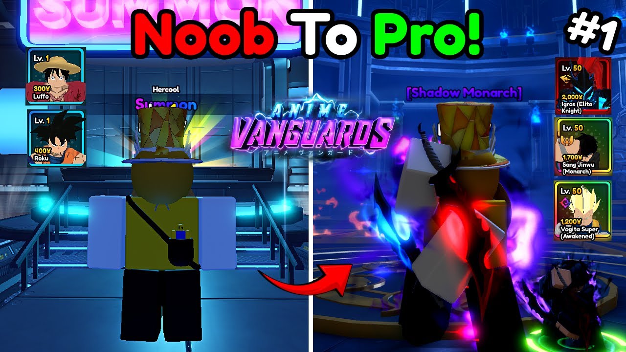 Went From Noob To Pro in Anime Vanguards Roblox!