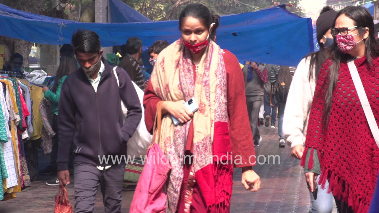 Sarojini Market complex - Virtual tour of flea market shopping complex in Delhi