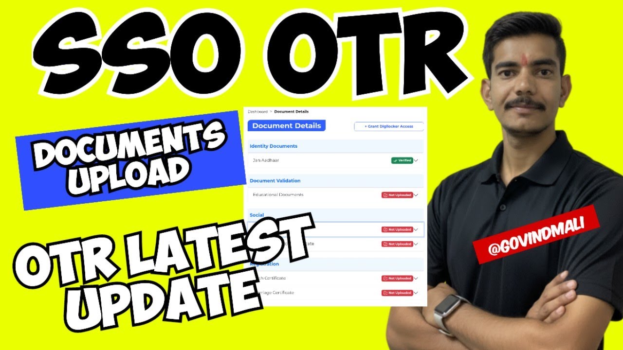 Sso Otr Documents Update Kaise Karen #otrupdate #Ssootr #Otrdocumentupdate #otrcorrection #education