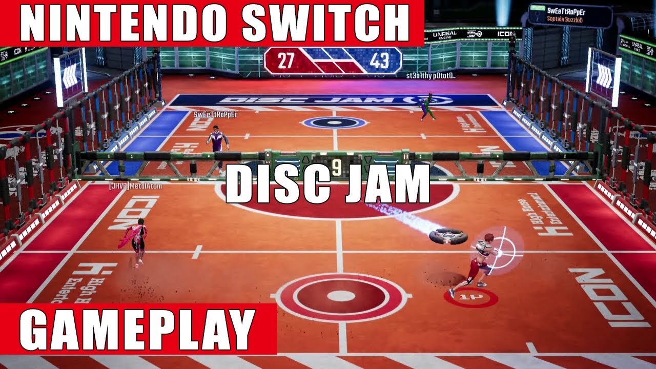 Disc Jam Nintendo Switch Gameplay