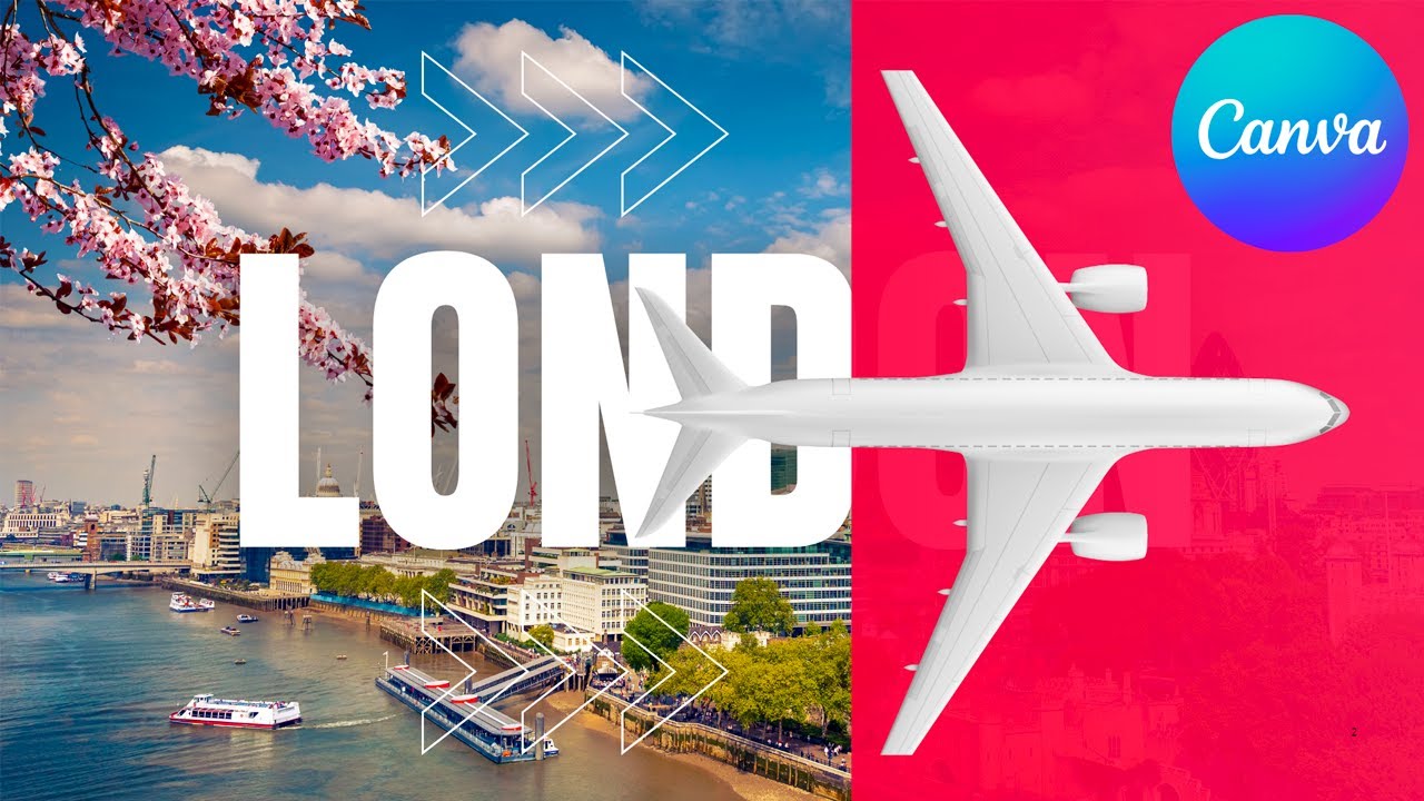 Canva Travel Intro Animation Tutorial | Text Reveal Effect for Stunning Videos ✈️😱