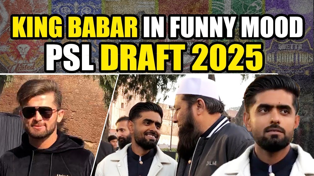Babar Azam fun with Shaheen Afridi in Draft 2025