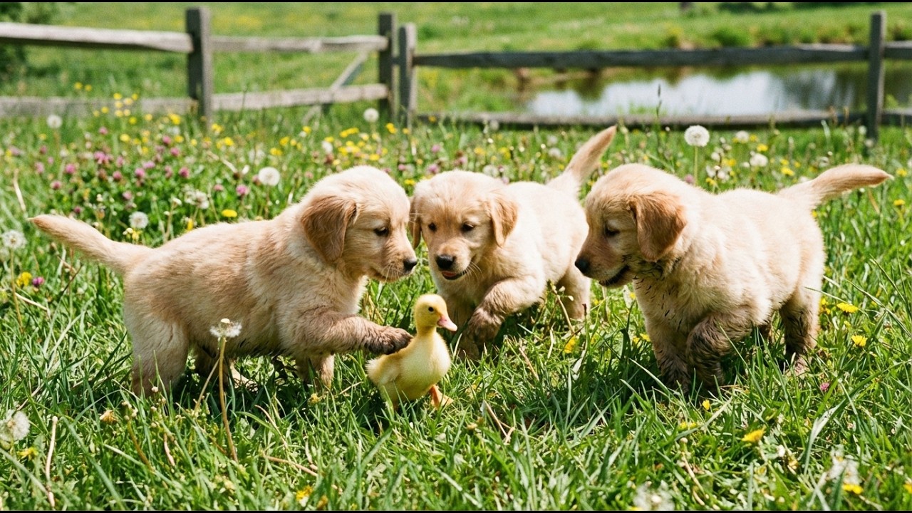🐶🌿 Adorable Puppies Playing in the Sunshine | Cute Dog Barking Moments