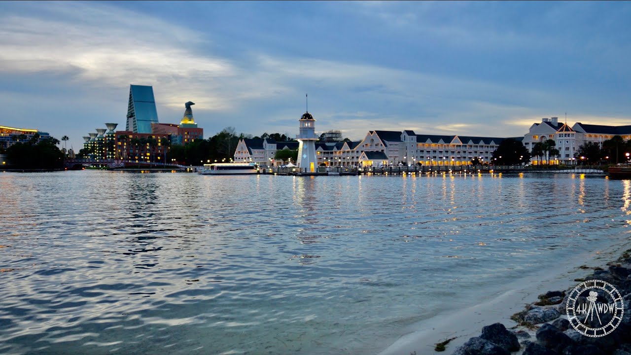 EPCOT Resort Area Evening Walkthrough in 4K | Walt Disney World Orlando Florida March 2022