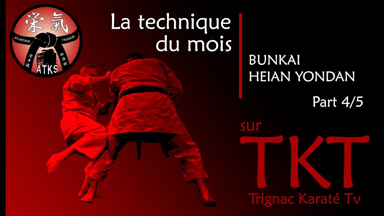 LA TECHNIQUE DU MOIS / BUNKAI HEIAN YONDAN - Partie 4/5