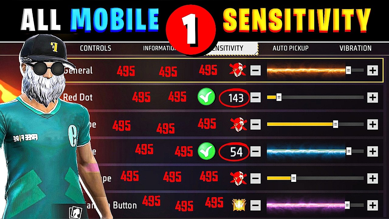 All mobile headshot sensitivity 🔥|| Free Fire headshot settings || Headshot settings ✅