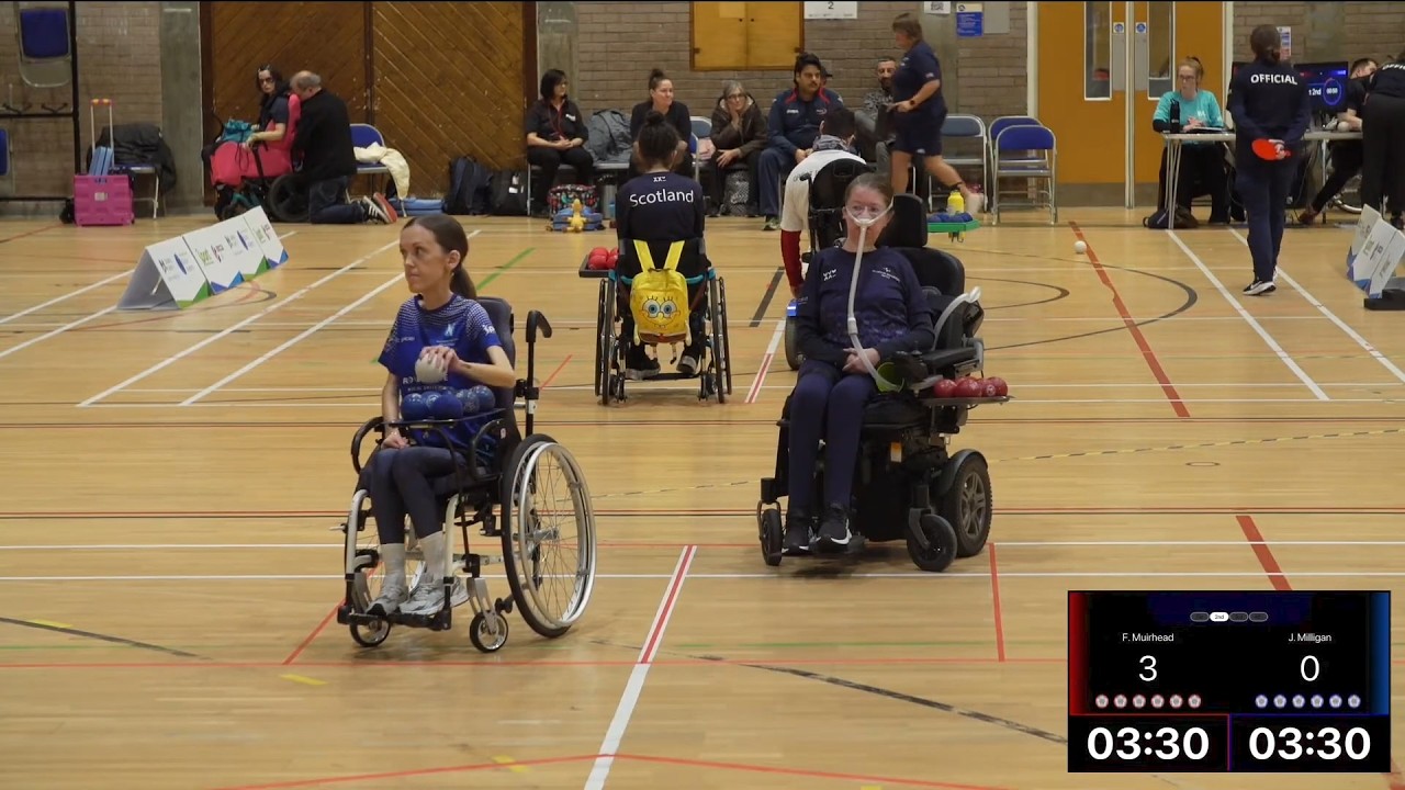 UK Boccia Championships 06.12.2025. Fiona MUIRHEAD vs Jayne MILLIGAN (BC4)