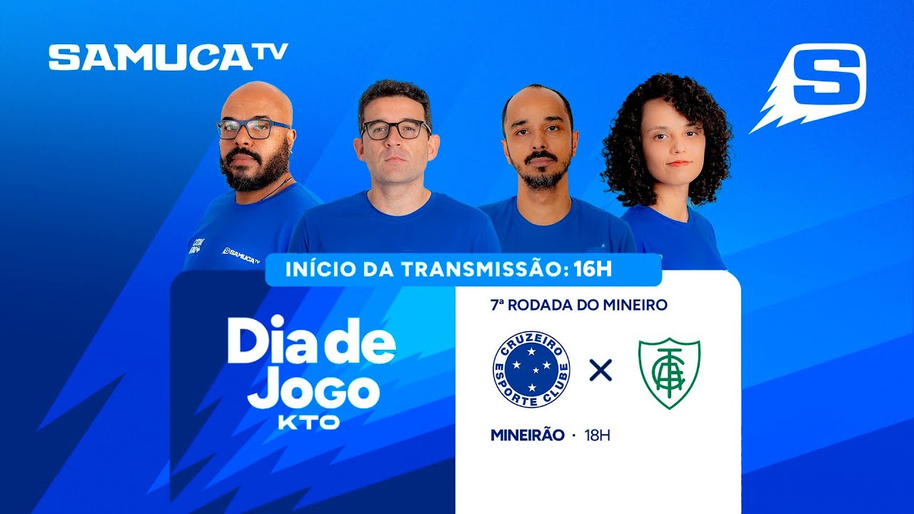 CRUZEIRO X AMÉRICA-MG AO VIVO NA SAMUCA TV | 7ª RODADA DO CAMPEONATO MINEIRO