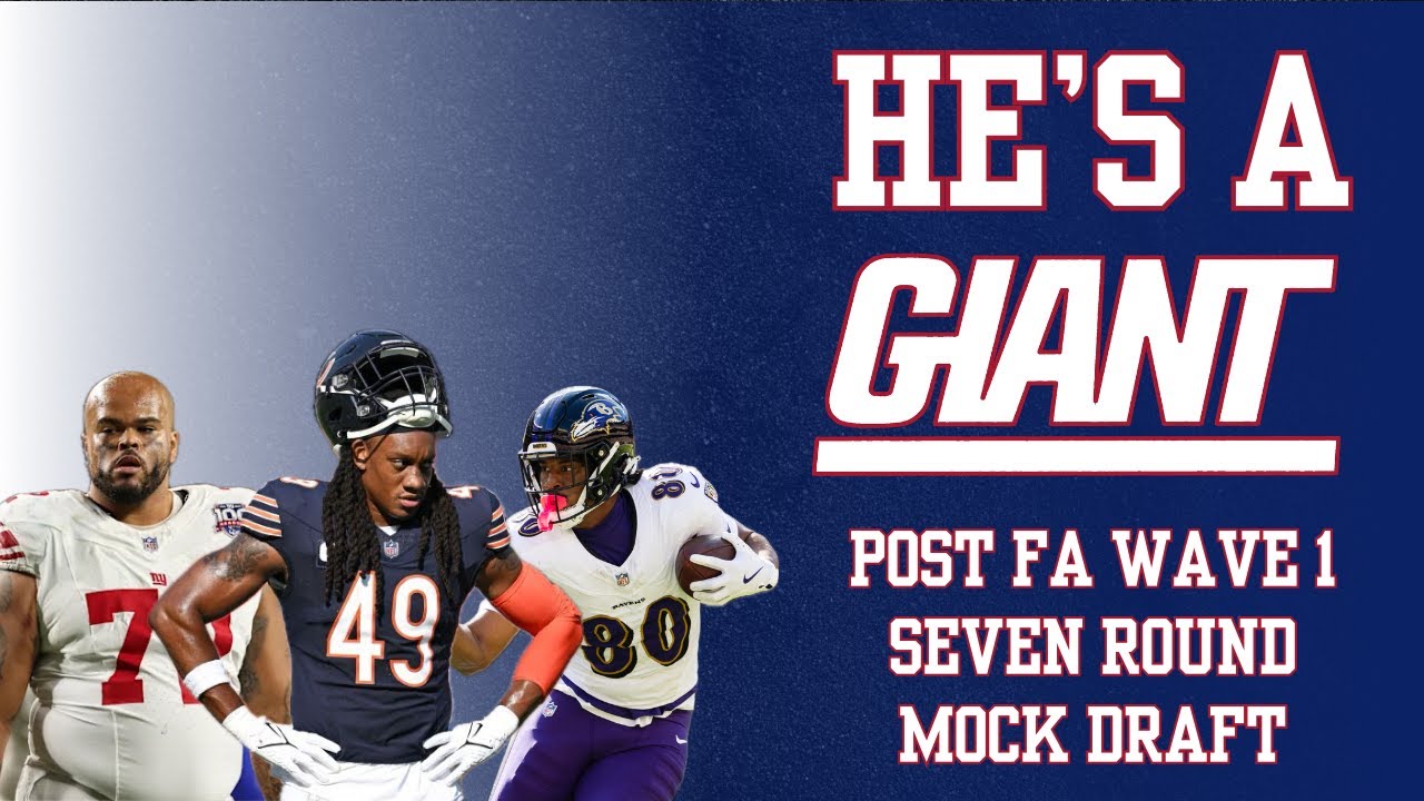 Post FA Wave 1: Seven Round Mock Draft