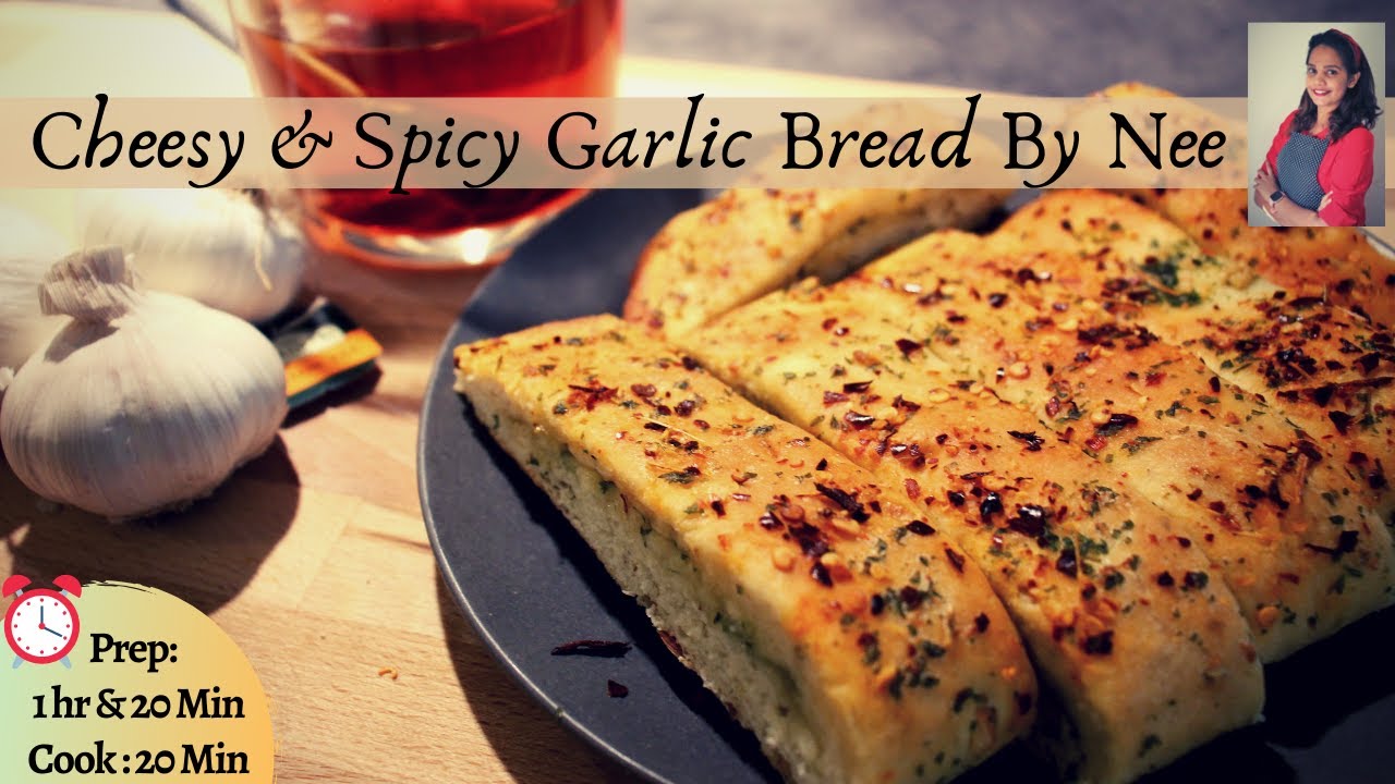 Cheesy & Spicy Garlic Bread By Nee (easy-peasy recipes)