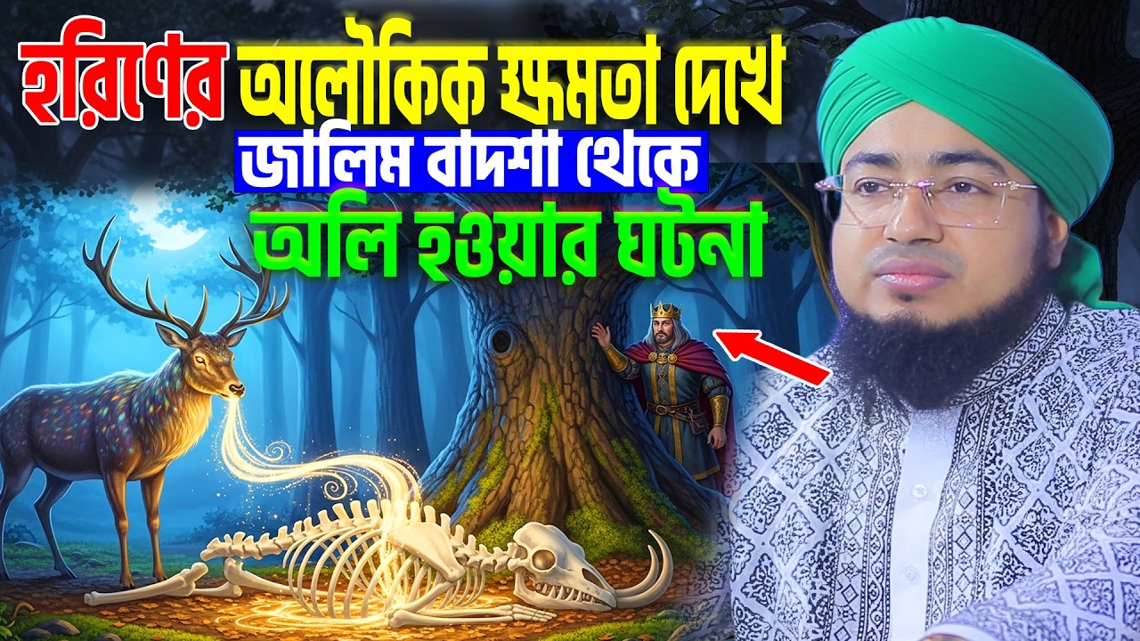 হরিণের অলৌকিক ক্ষমতা দেখে বাদশা থেকে আল্লাহর অলি হওয়ার ঘটনা । mufti jahirul islam faridi