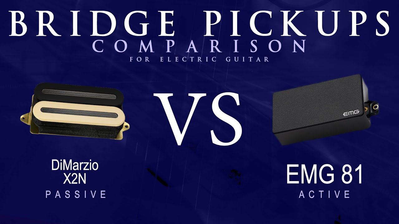 DiMarzio X2N vs EMG 81 - Bridge Guitar Pickup Comparison Tone Demo