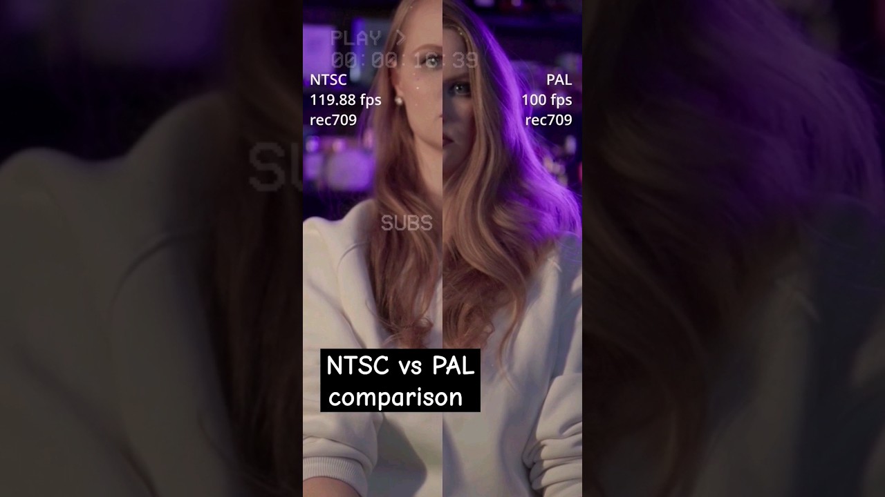 NTSC vs PAL comparison. #colors #davinciresolve #film #slog3 #comparison