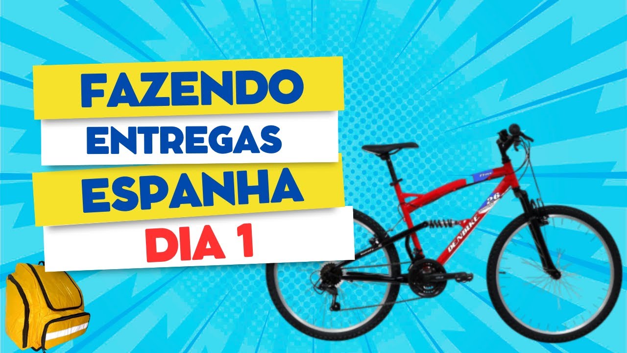 fazendo entregas de Bicicleta na Espanha