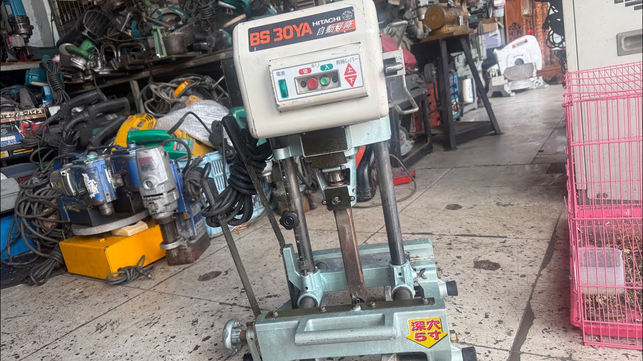 🔥ĐÃ BÁN /Hàng Nhật bãi tuyển chọn💥Máy đục mộng vuông tự động Hitachi BS 30YA #điện100v @0931.317.259