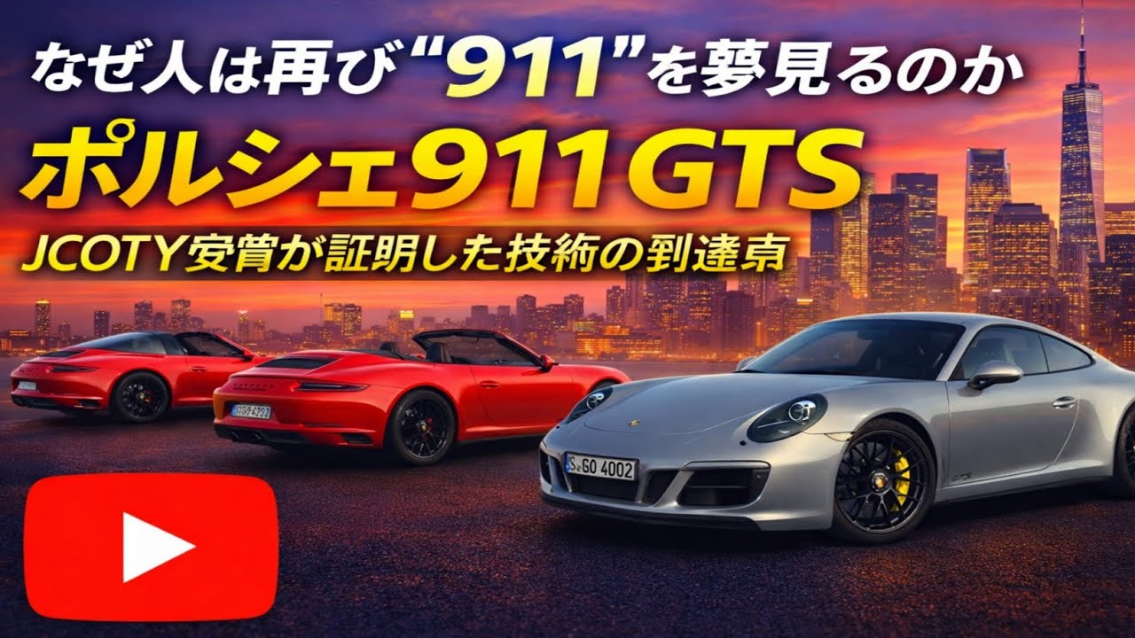 🔥🏆「なぜ人は再び“911”を夢見るのかポルシェ911 GTS、JCOTY受賞が証明した技術の到達点」
