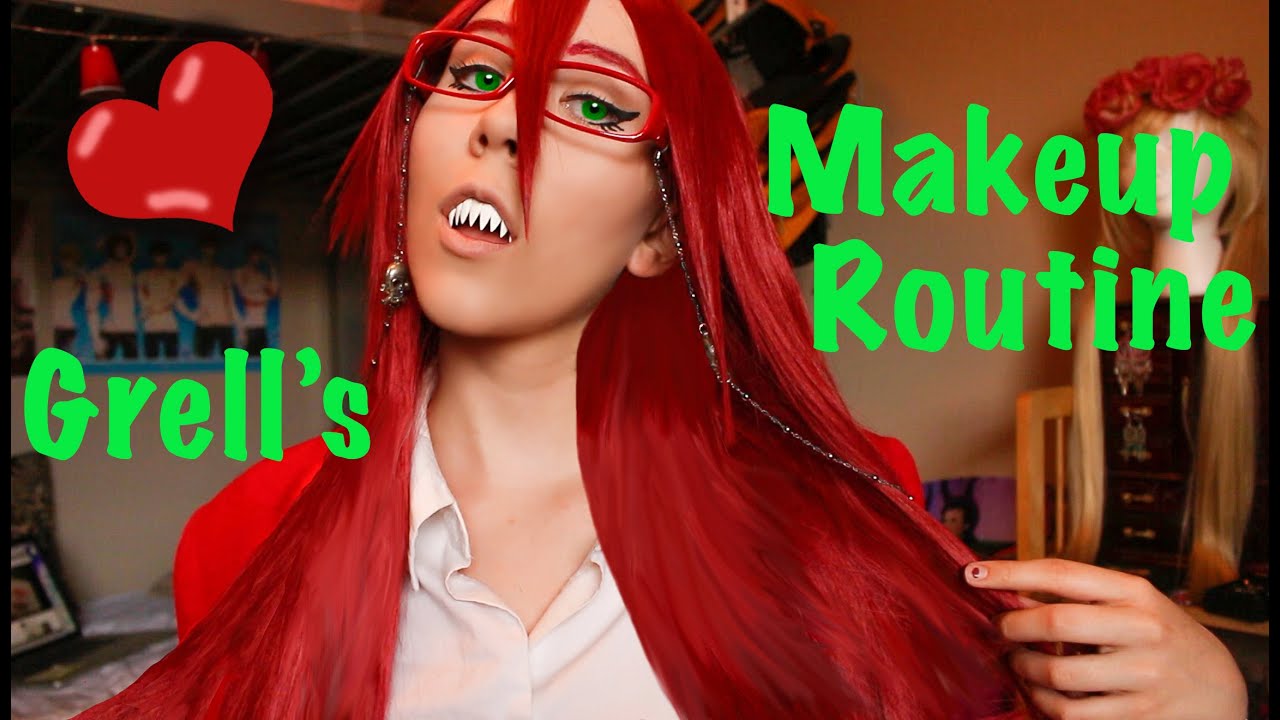 My Grell Sutcliff Makeup Walkthrough !