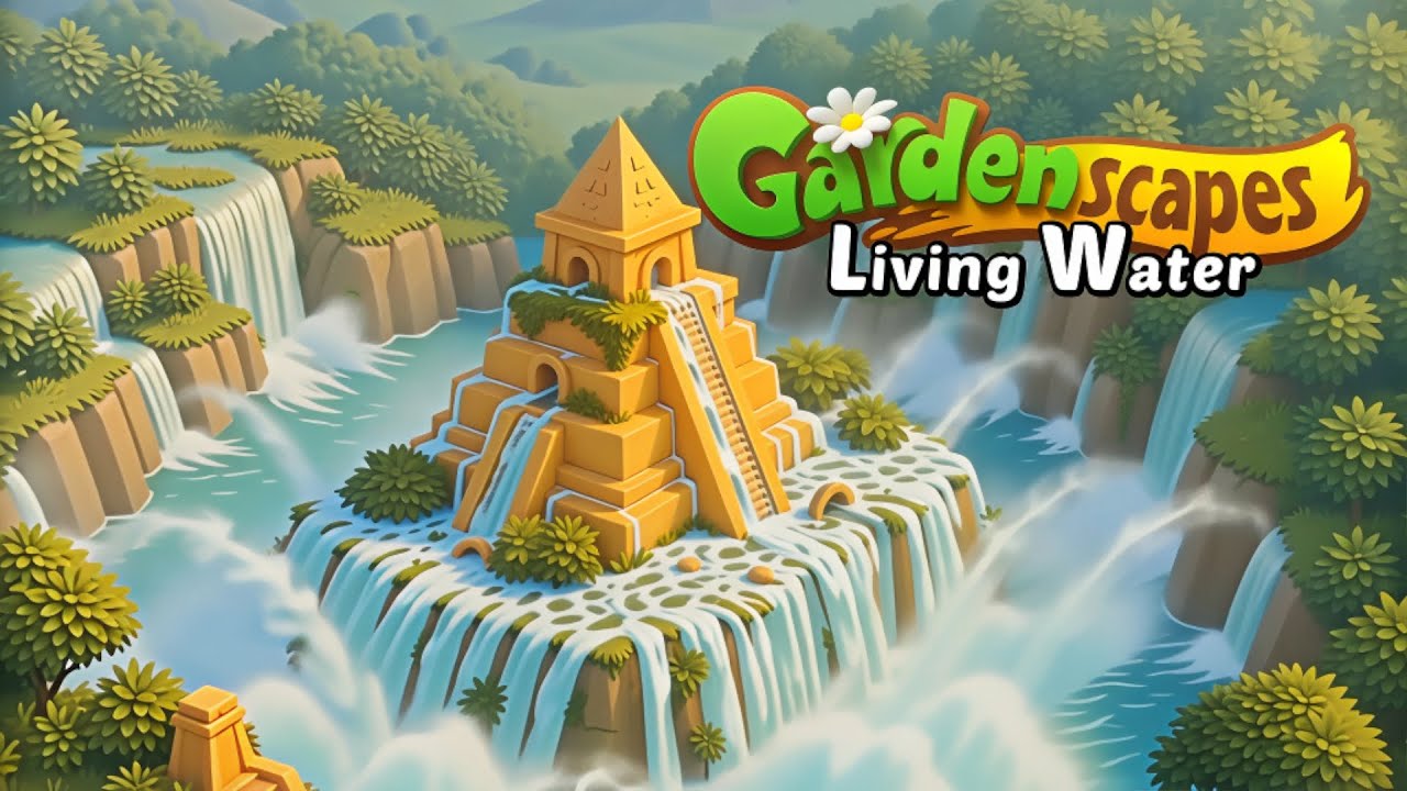 GARDENSCAPES New Acres | Temple of LIVING WATER | Gameplay Walkthrough