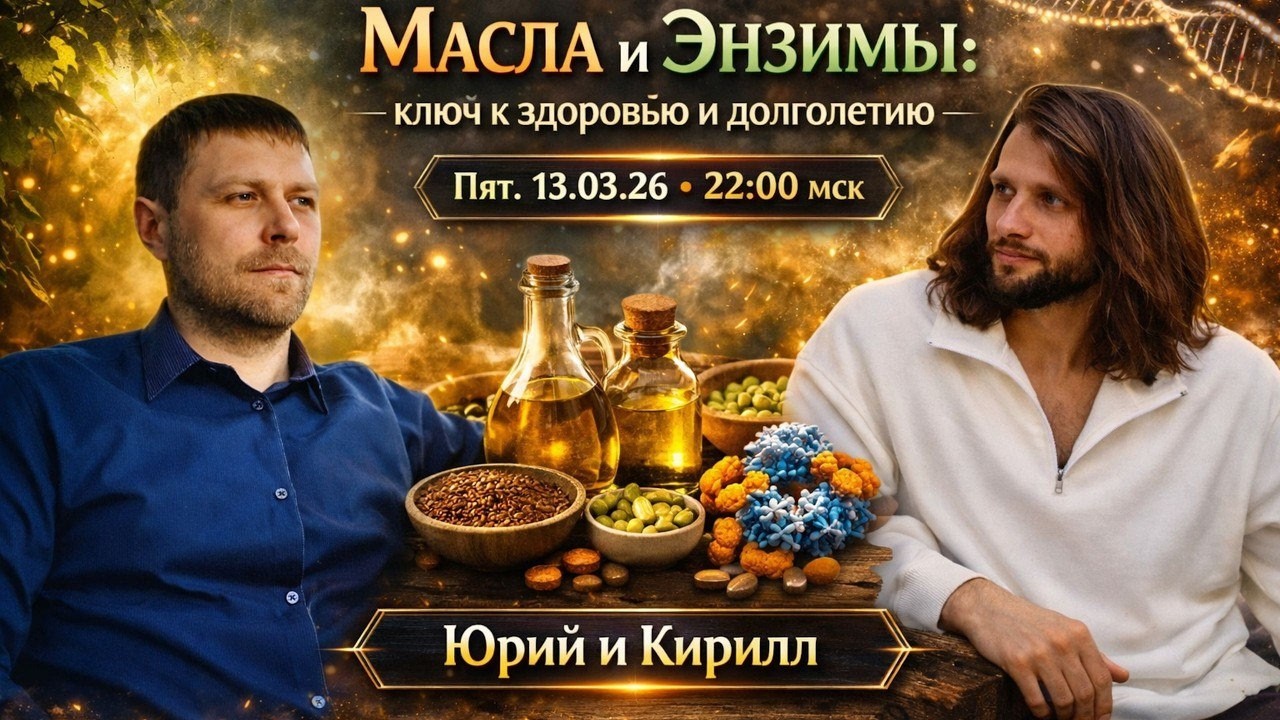 Масла и энзимы: ключ к здоровью и долголетию.  Юрий и Кирилл  🔹Project Bravo🔹