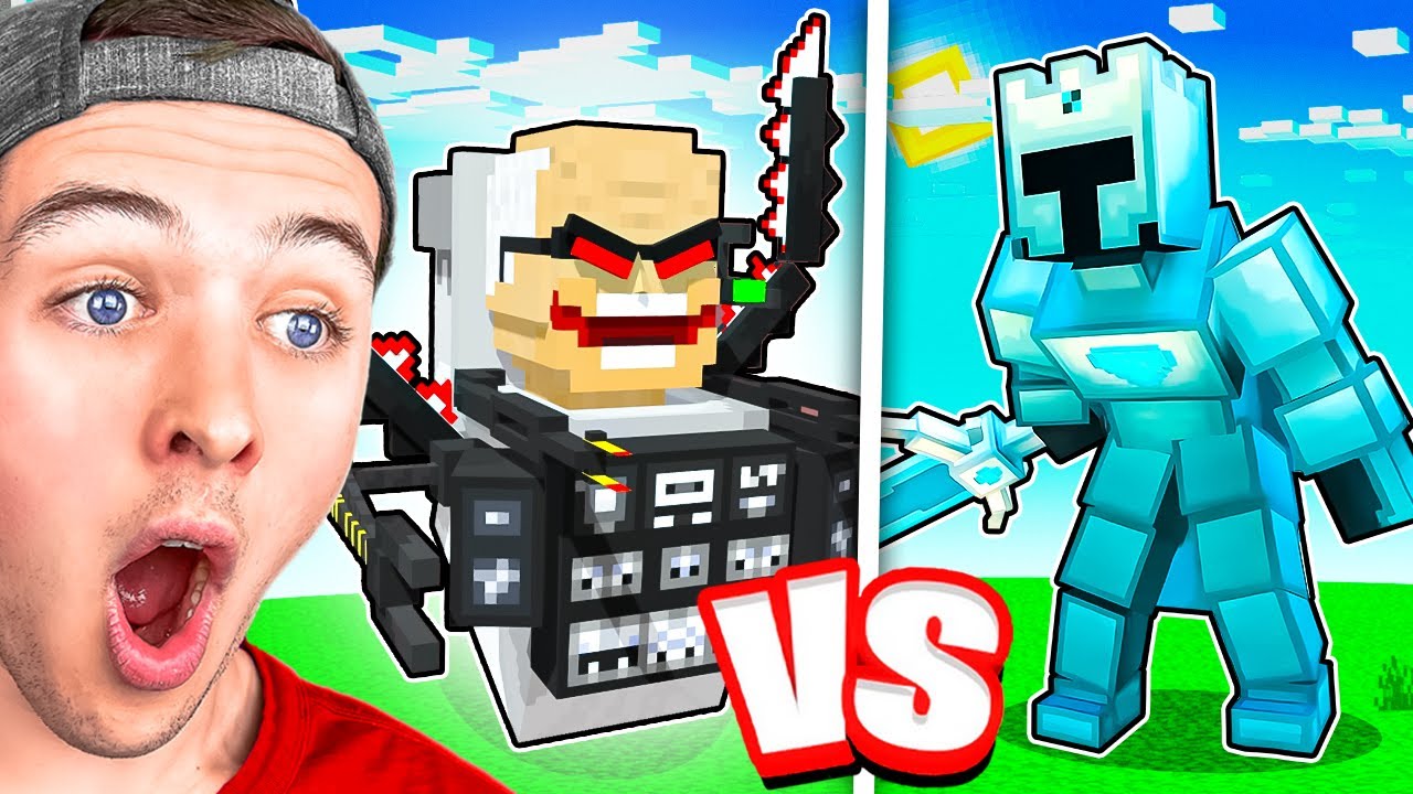 Реакция на ТУАЛЕТ SKIBIDI против БОССОВ Minecraft!