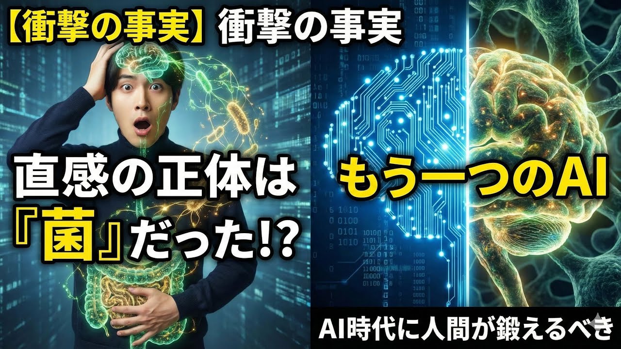 【衝撃の事実】あなたの直感は「菌」が操っていた！？AI時代に人間が鍛えるべき「もう一つのAI」とは