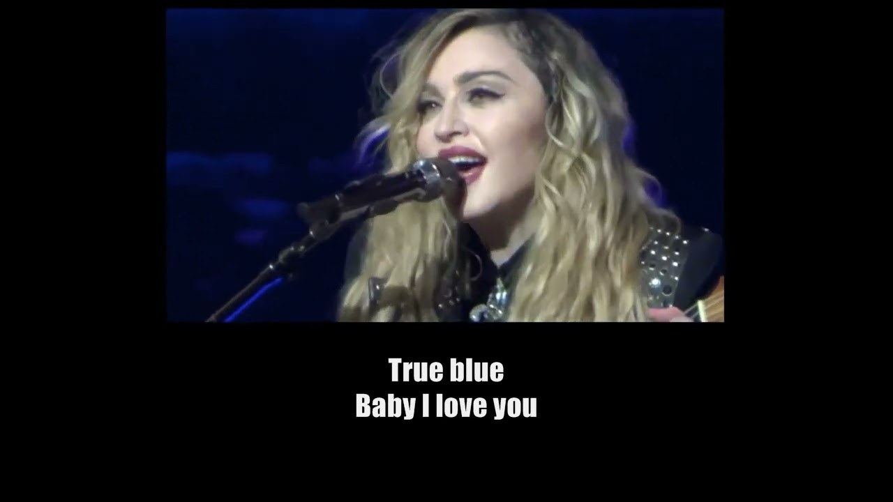 Madonna - True Blue (Rebel Heart Tour Version Karaoke)