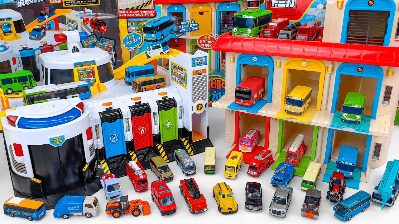 타요 긴급출동센터 Tayo Little Bus Emergency Rescue Center Playset ASMR Satisfying with Unboxing
