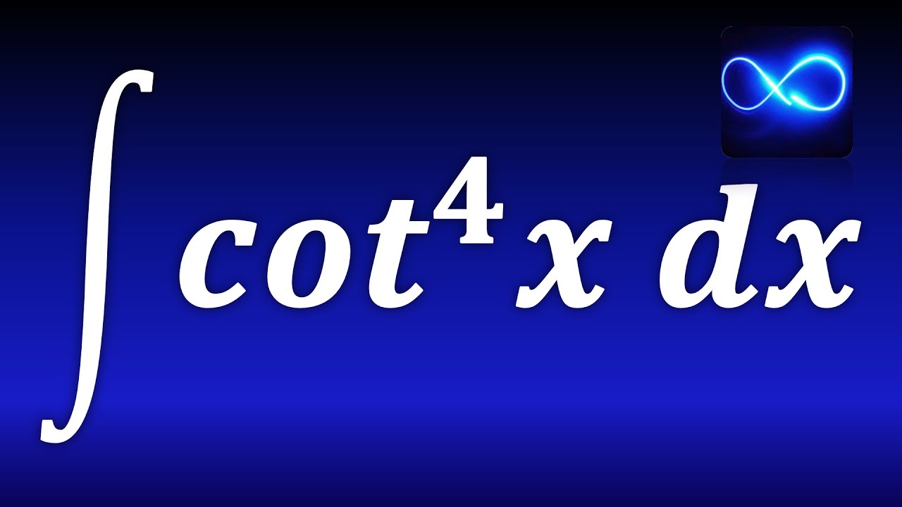 177. Integral de cotangente a la cuarta. TRIGONOMETRICA. EJERCICIO RESUELTO.