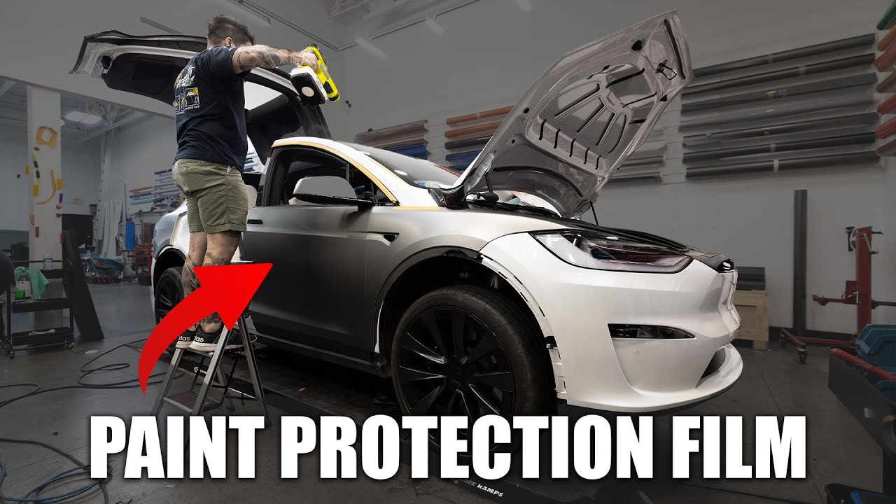 We wrapped a 2023 Tesla Model X in colored PPF!