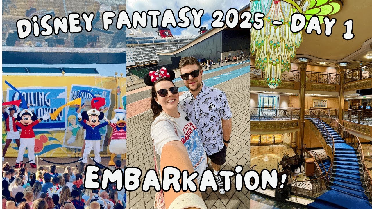Disney Fantasy Cruise 2025 - Day 1 - Embarkation | Set sail from Southampton to Zeebrugge!