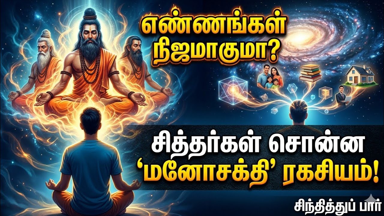 🧘🏻சித்தர்கள் மறைத்த அந்த 1 ரகசியம்! எண்ணங்களை நிஜமாக்கும் 'மனோசக்தி' வித்தை!#sindhithupaar 