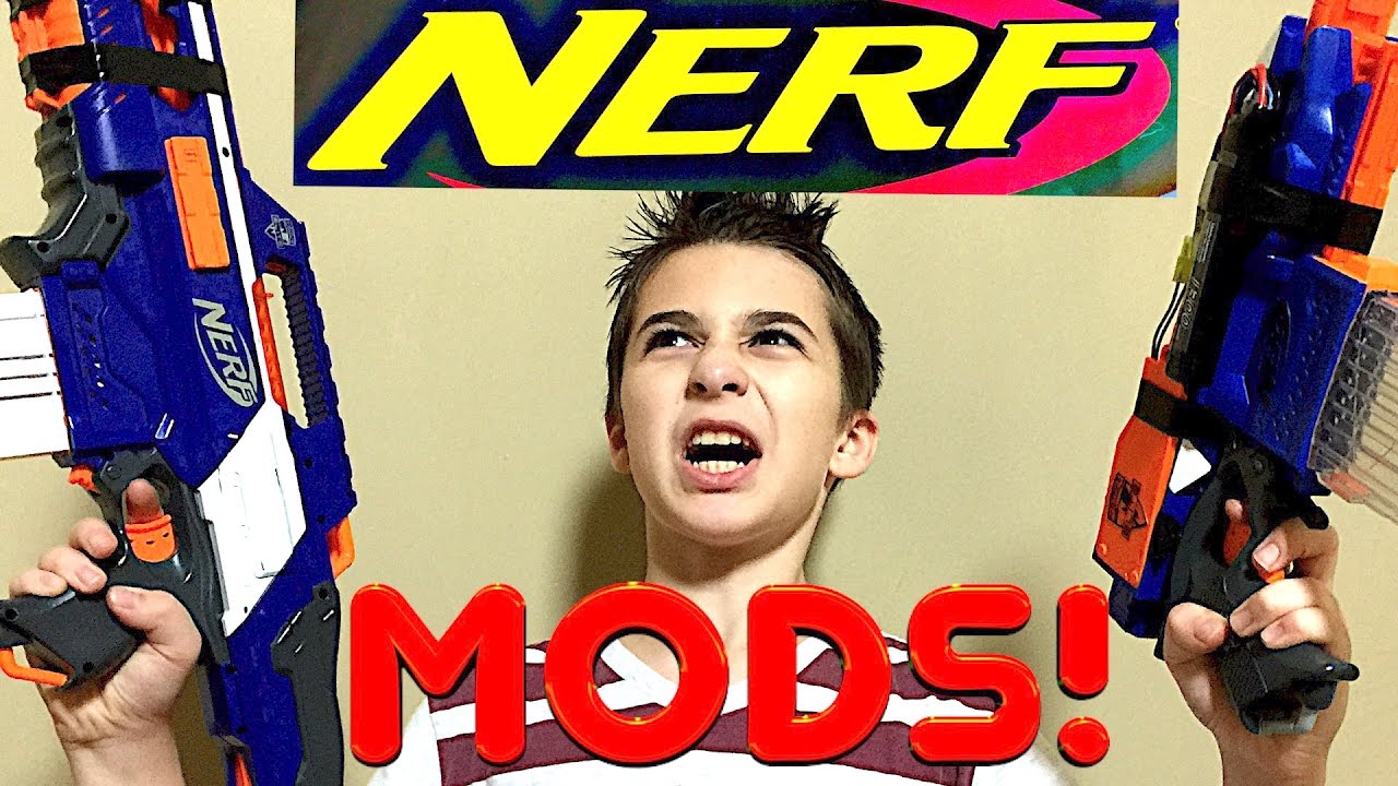 NERF MODS - MODDED NERF BLASTERS WITH ROBERT-ANDRE!