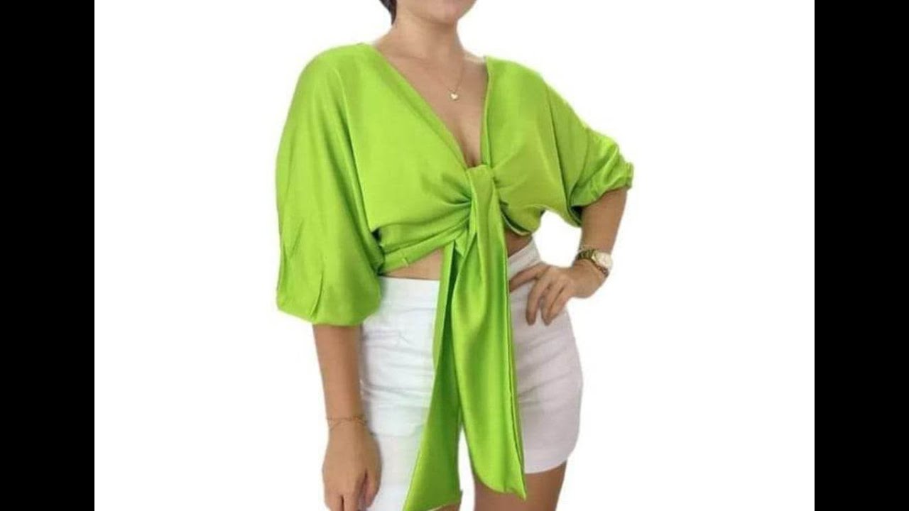 PATRONAJE DE BLUSA 113- Blusa cruzada