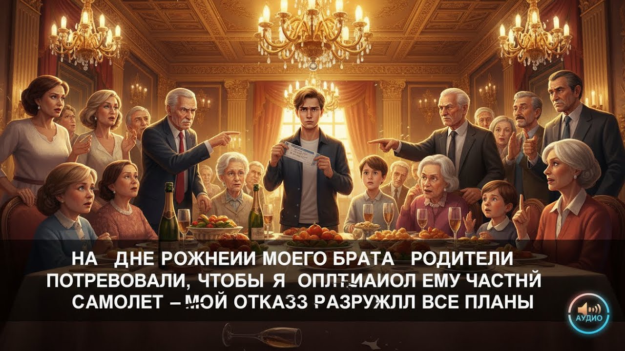 НА ДНЕ РОЖДЕНИЯ БРАТА РОДИТЕЛИ ПОТРЕБОВАЛИ ОПЛАТИТЬ ЕМУ ЧАСТНЫЙ САМОЛЁТ — МОЙ ОТКАЗ РАЗРУШИЛ ПЛАНЫ