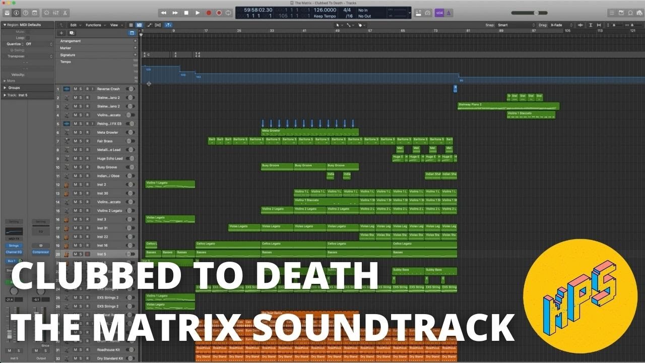 Clubbed to Death (The Matrix) – Logic Pro Remake with Stock Plugins + Project File
