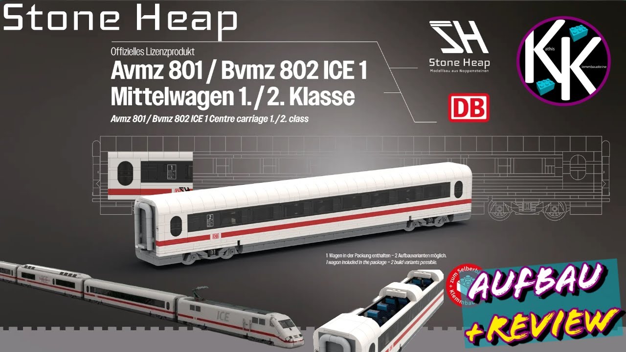 stone-heap - BR 401 - ICE 1 Mittelwagen - MODELLBAU MIT KLEMMBAUSTEINEN - Aufbau + Review (TEIL3)