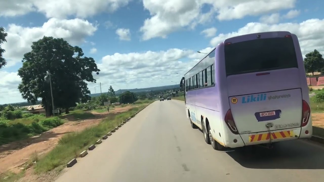 The beautiful view of Kitwe, Copperbelt and the view of the black mountain.