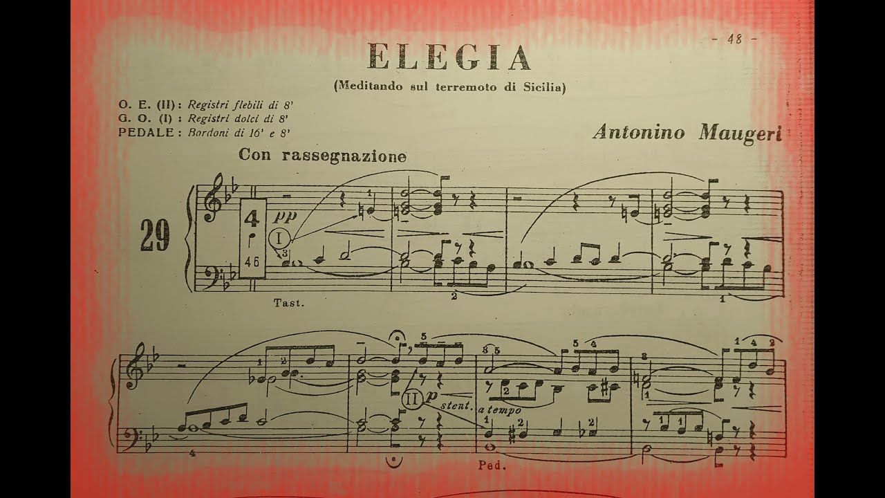 ELEGIA (Meditando sul terremoto di Sicilia) - Padre Antonino Maugeri