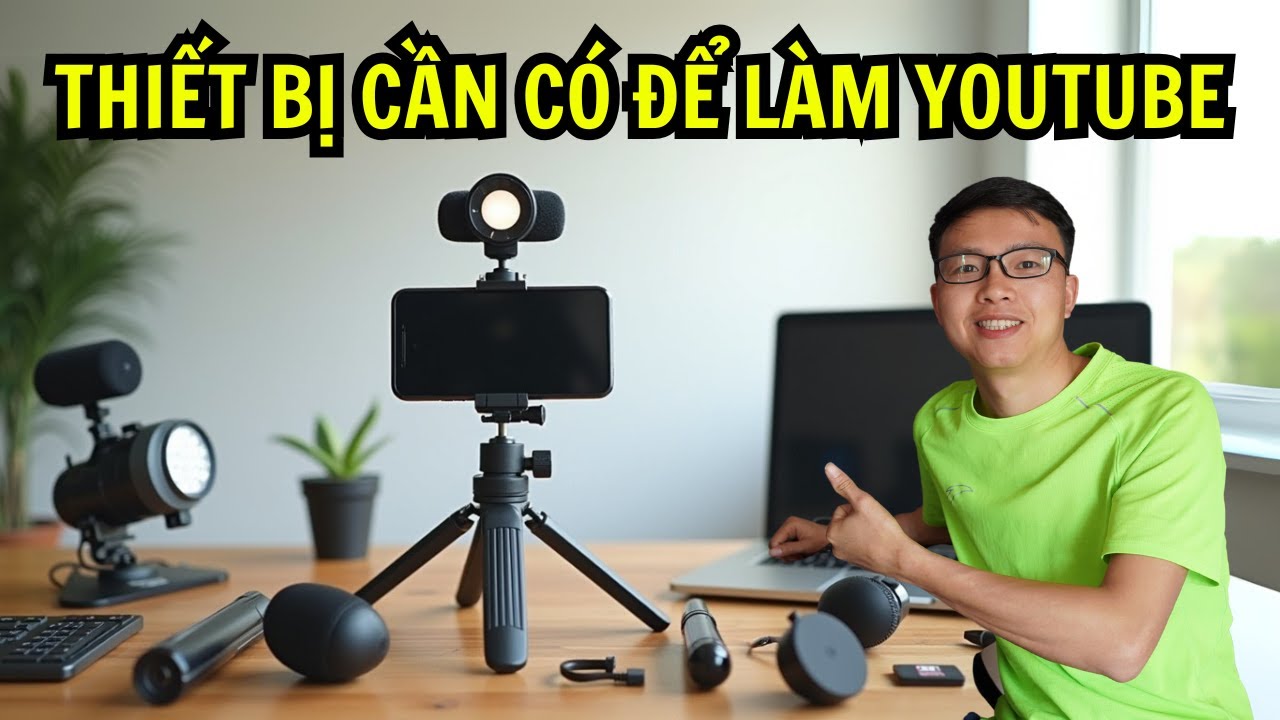 Những thiết bị cần có để làm Youtube tự quay - Người mới cần biết