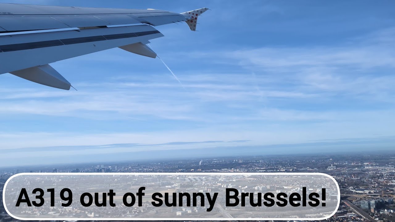 Views of Downtown Brussels during Takeoff!
