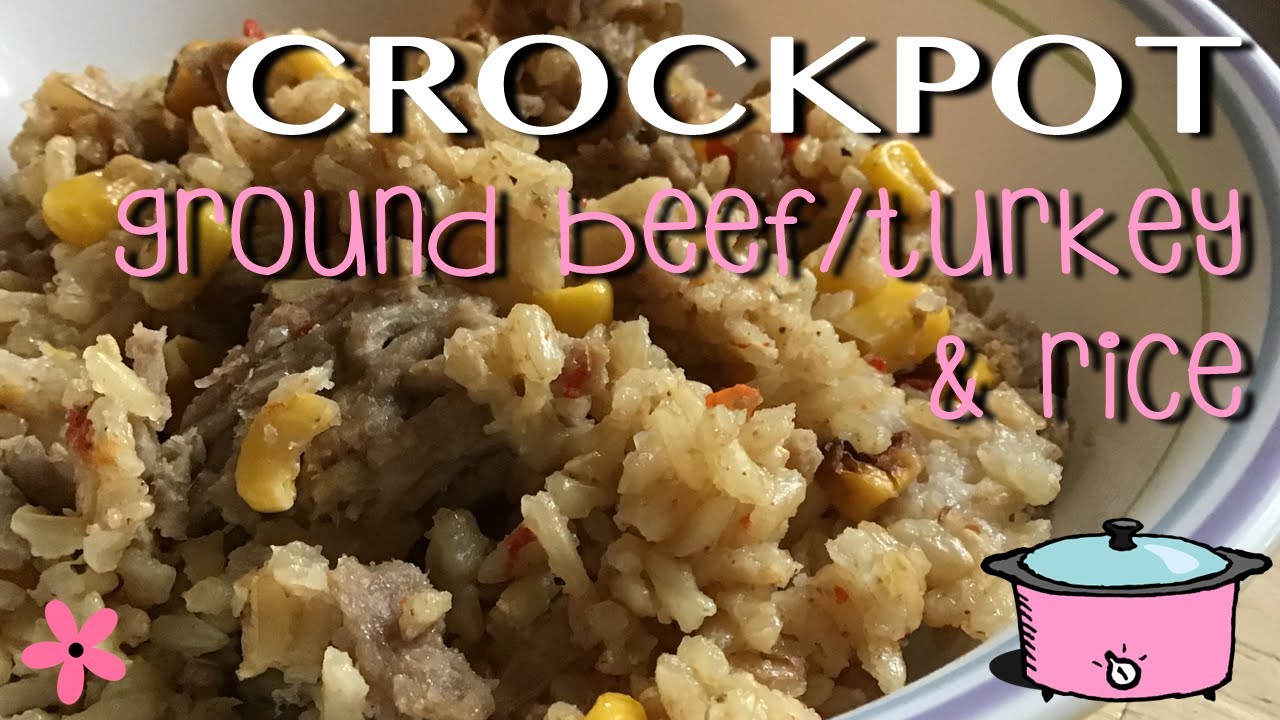 Cook With Me: CROCKPOT Ground Beef & Rice (EASY Recipe - Dump & Go)