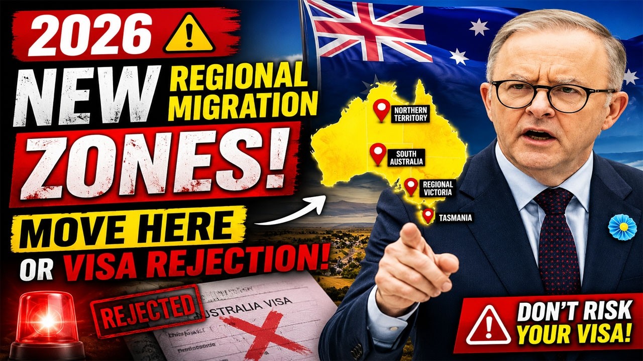 🚨 Australia&rsquo;s New Regional Migration Zones: Move Here or Face Immediate Visa Rejection!