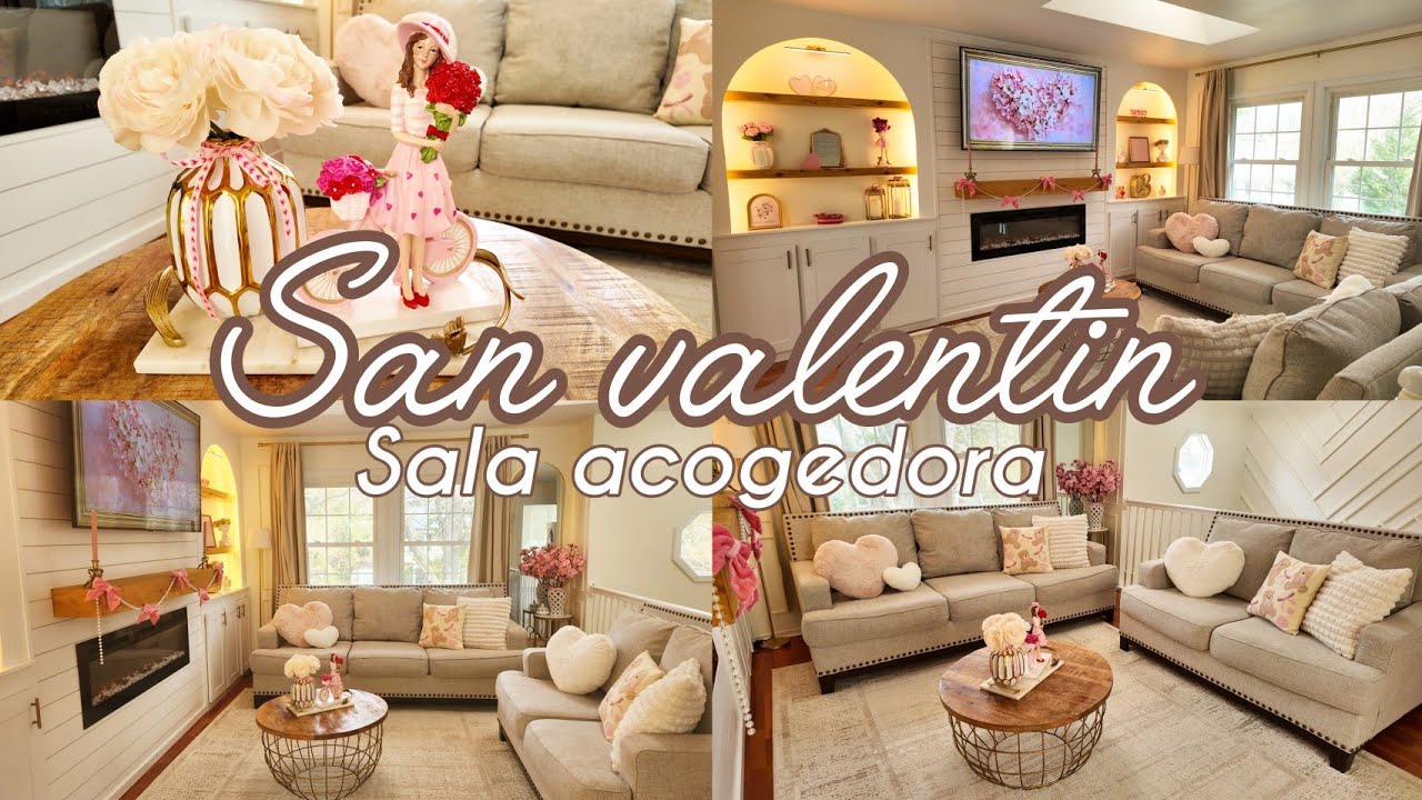 Sala Romántica y acogedora💕 |Decoracion de San Valentin 💖