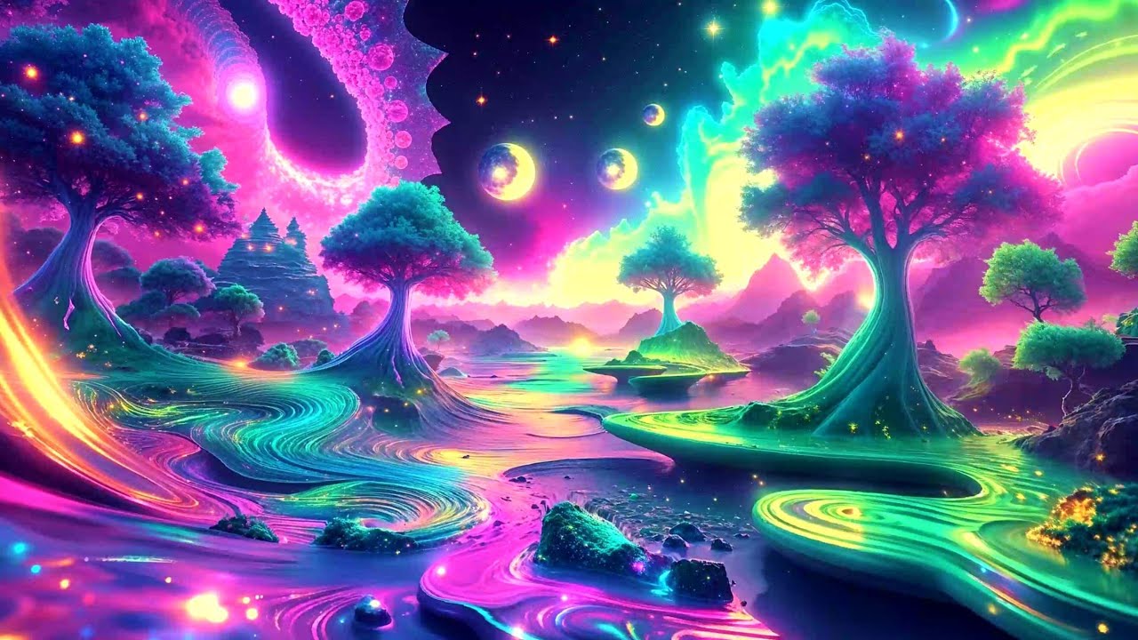 Dreamlike Psychedelic Feel And Vibe #psychedelictrance  #hallucination  #abstractart  #music