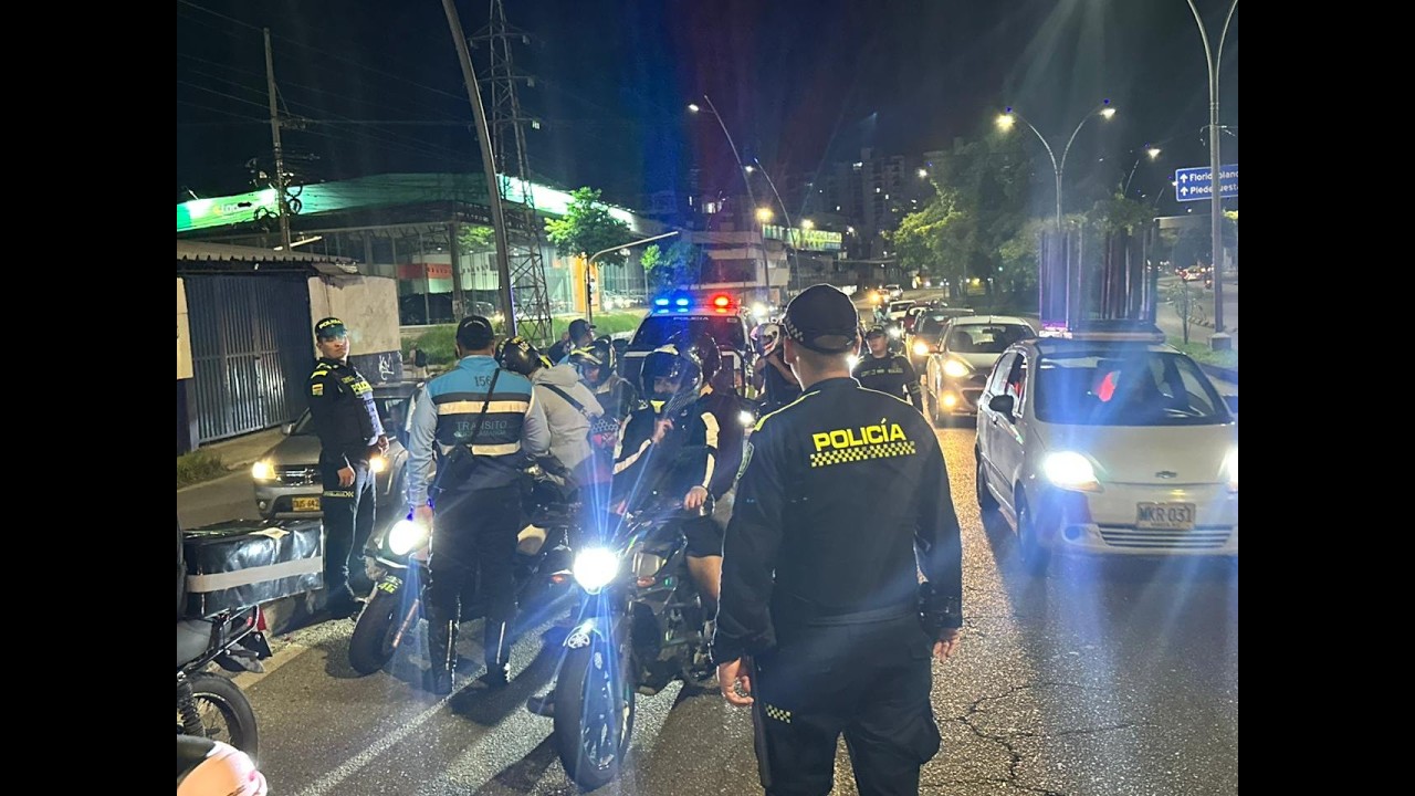 ALCALDE DE BUCARAMANGA SORPRENDE CON OPERATIVO A CARAVANA DE MOTOS MODIFICADAS.