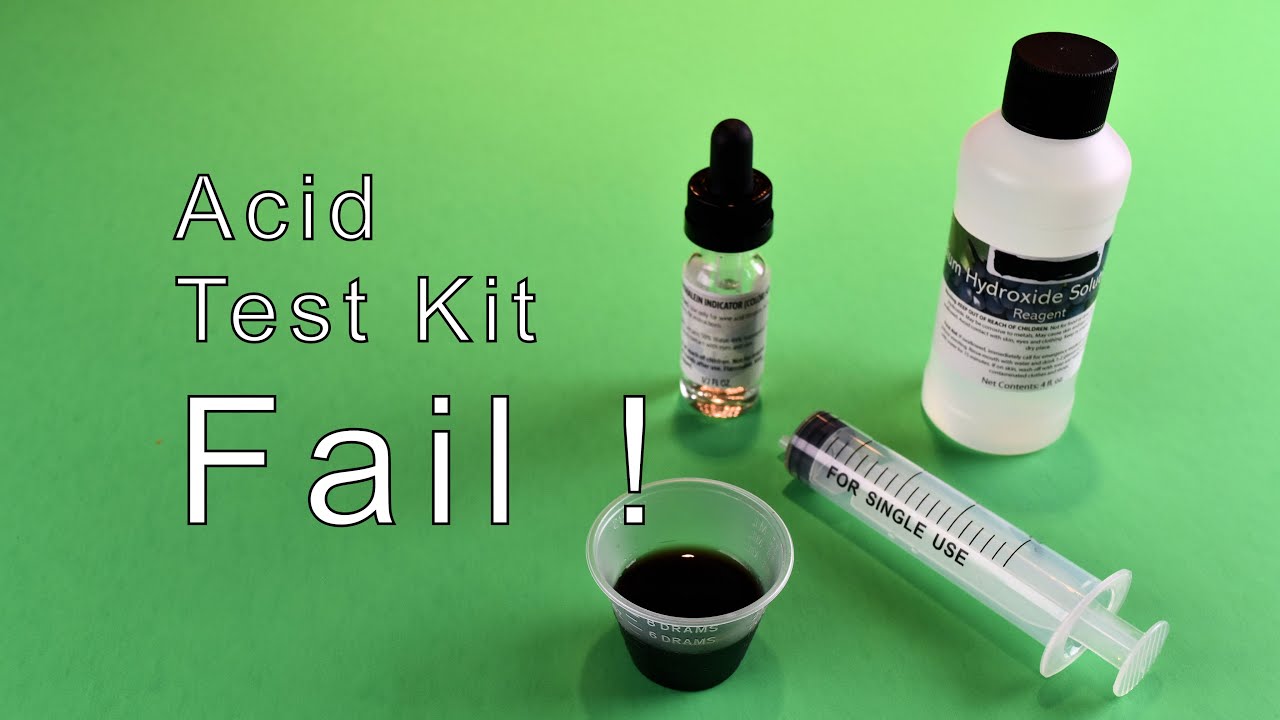 Failures (& successes) in using an acid test kit to measure TA in wine