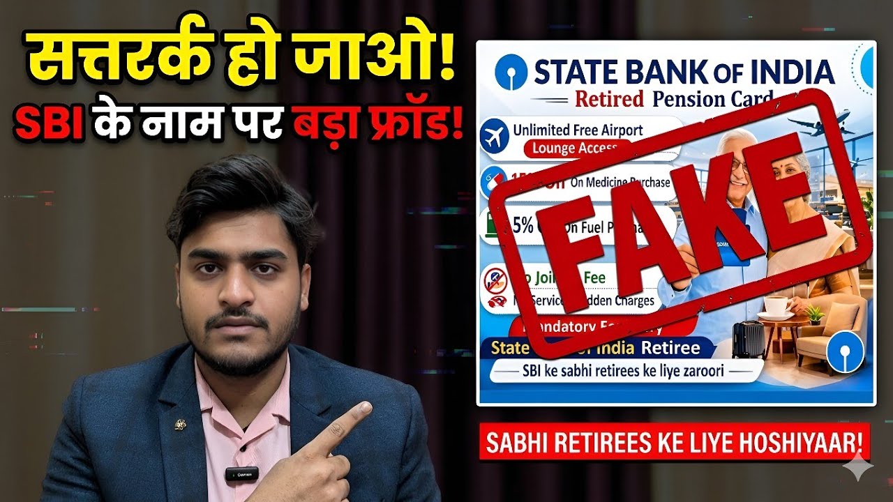 Происходит мошенничество под видом пенсионной карты SBI | Мошенничество с пенсионной картой SBI |...